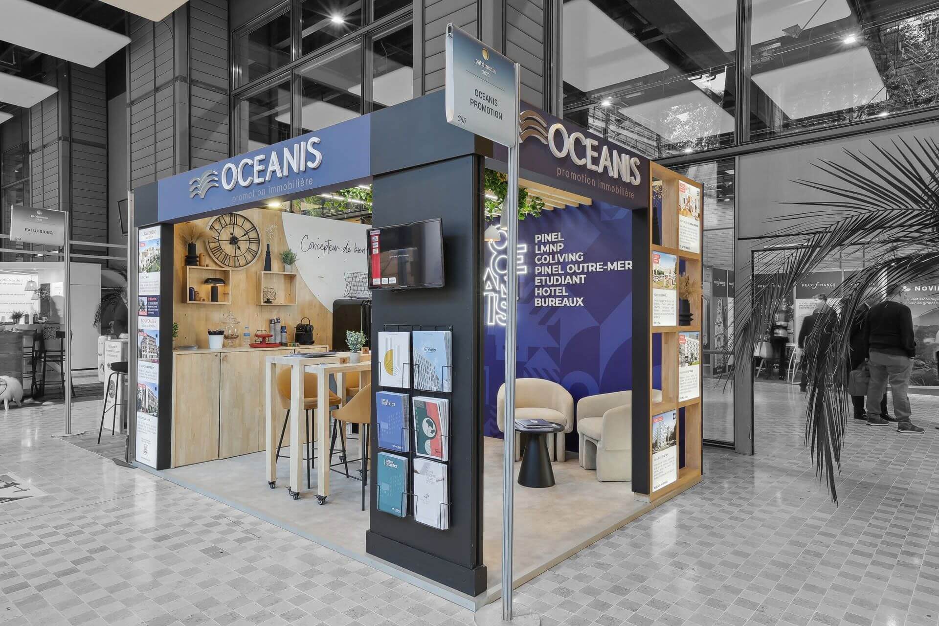 stand sur-mesure Oceanis Promotion au salon Patrimonia 2023