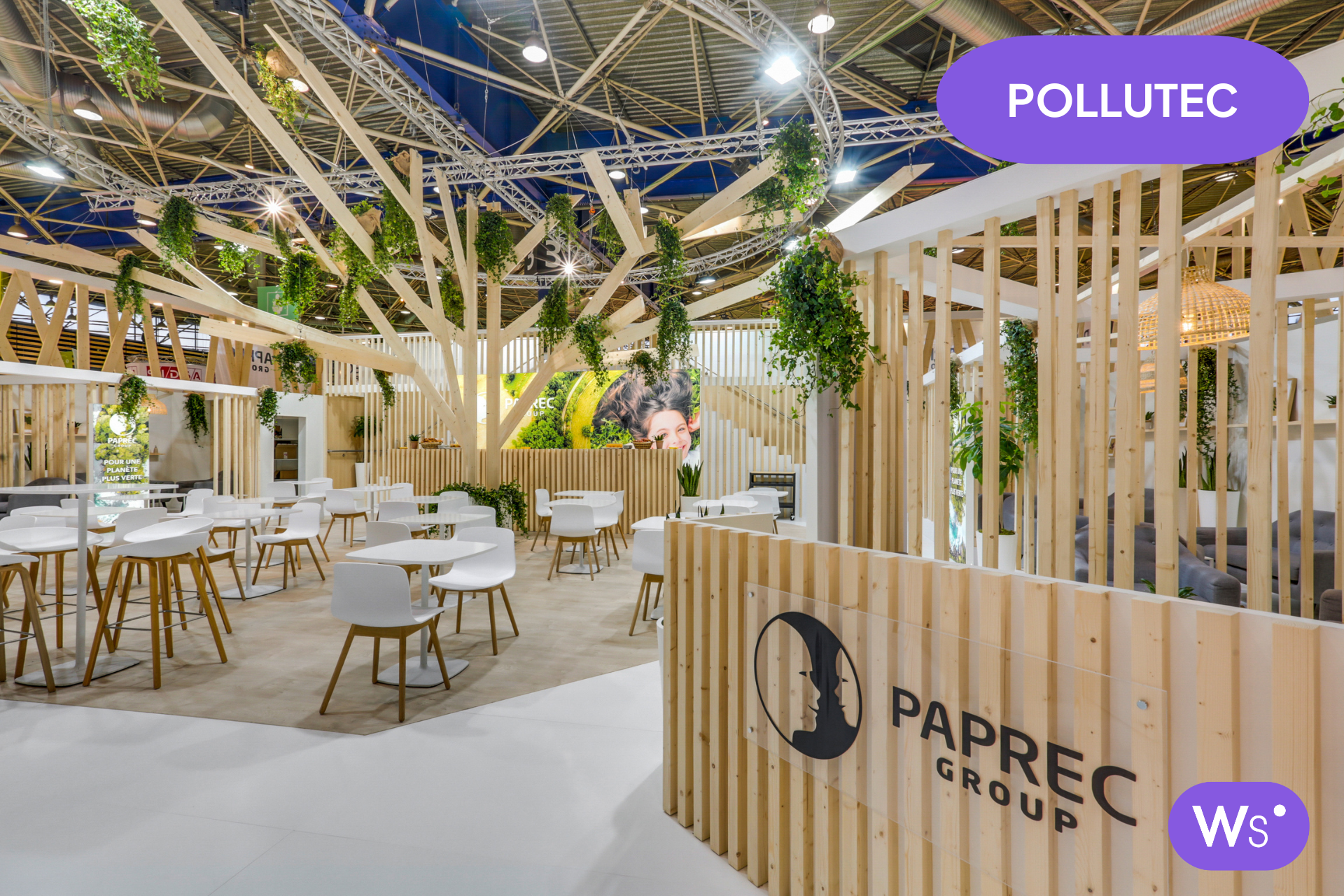 Salon pollutec avec le client Paprec 2023