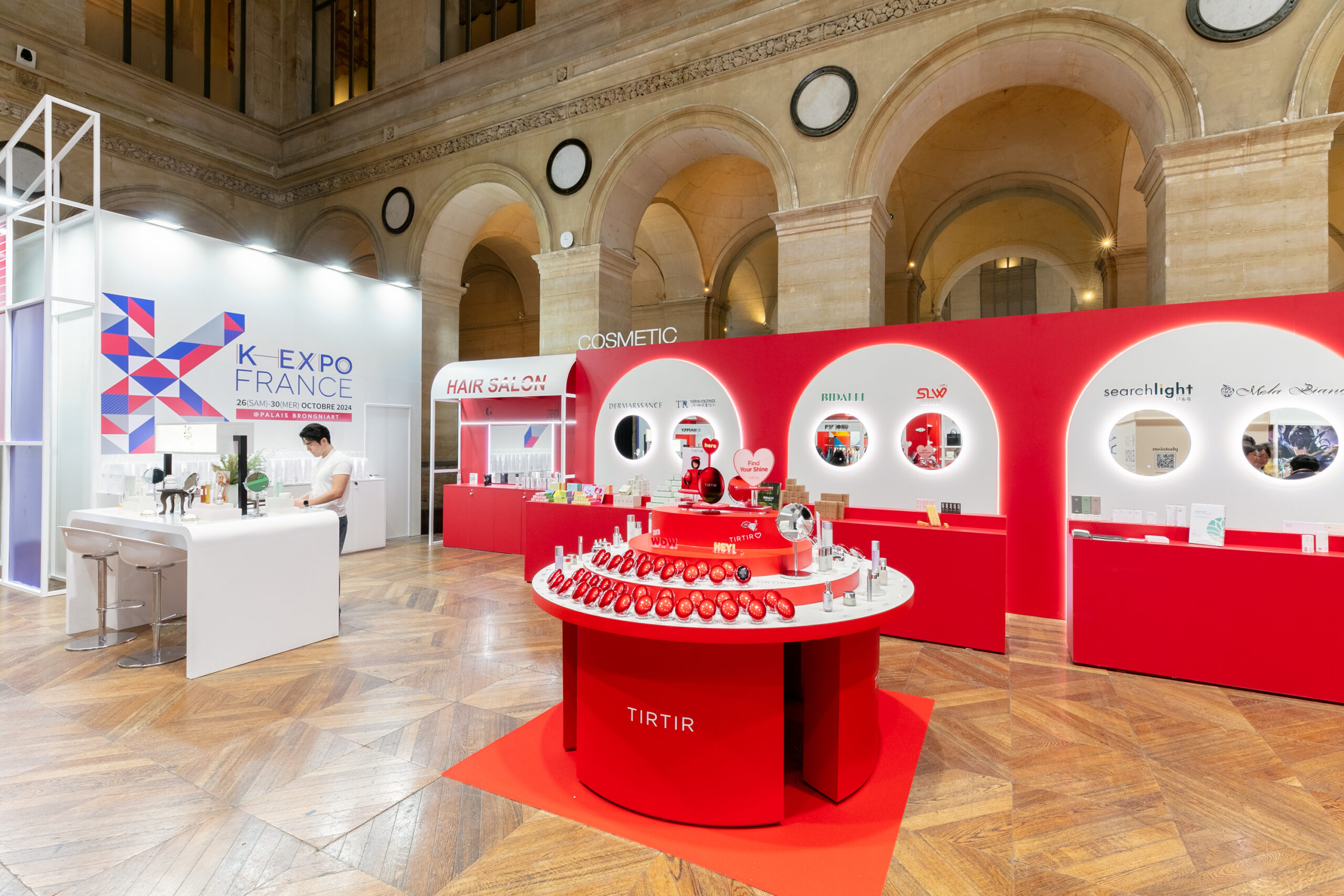 View of the cosmetic section of K-EXPO France 2024