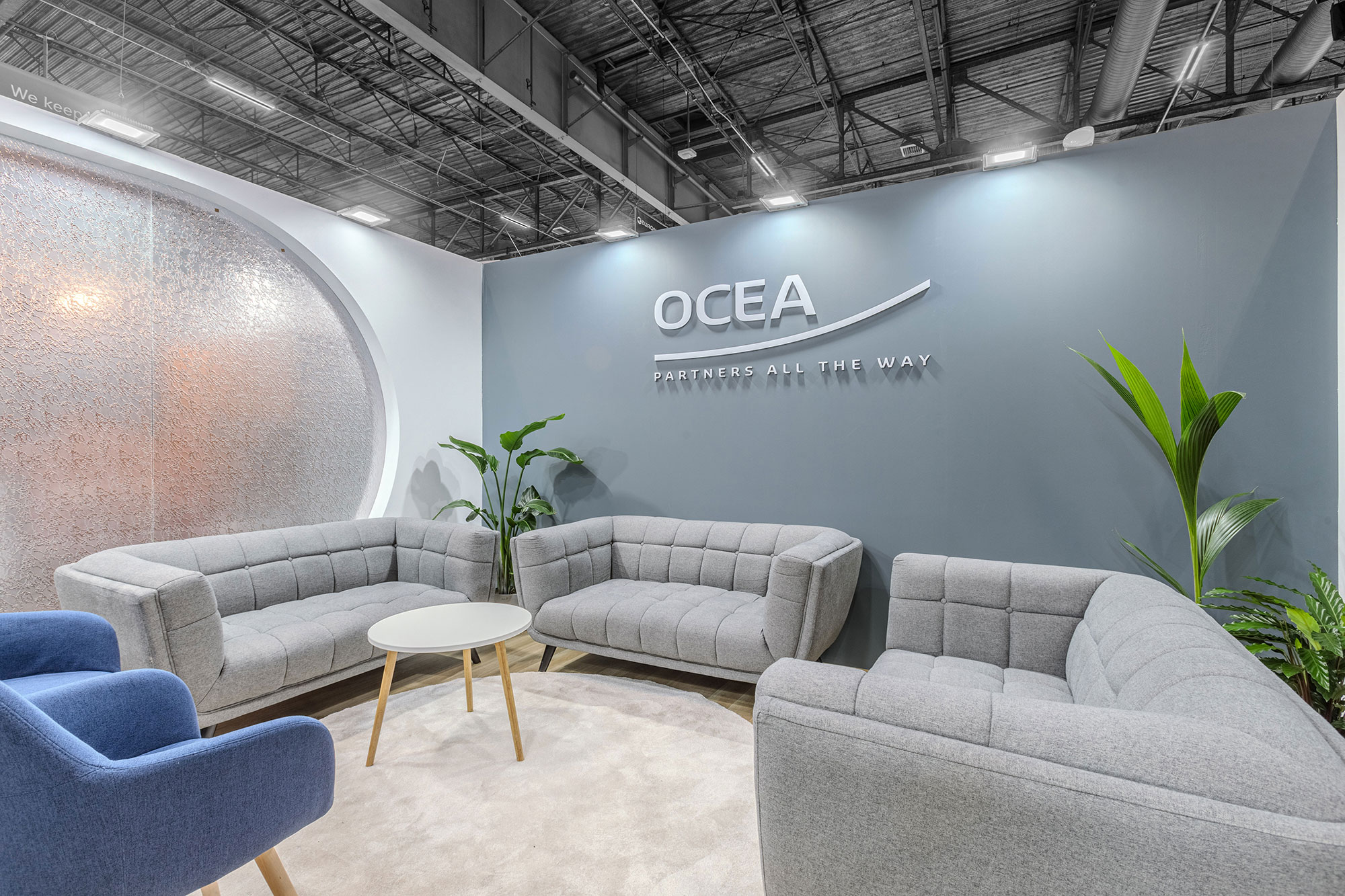 interior view of OCEA's custom-built stand at EURONAVAL 2024