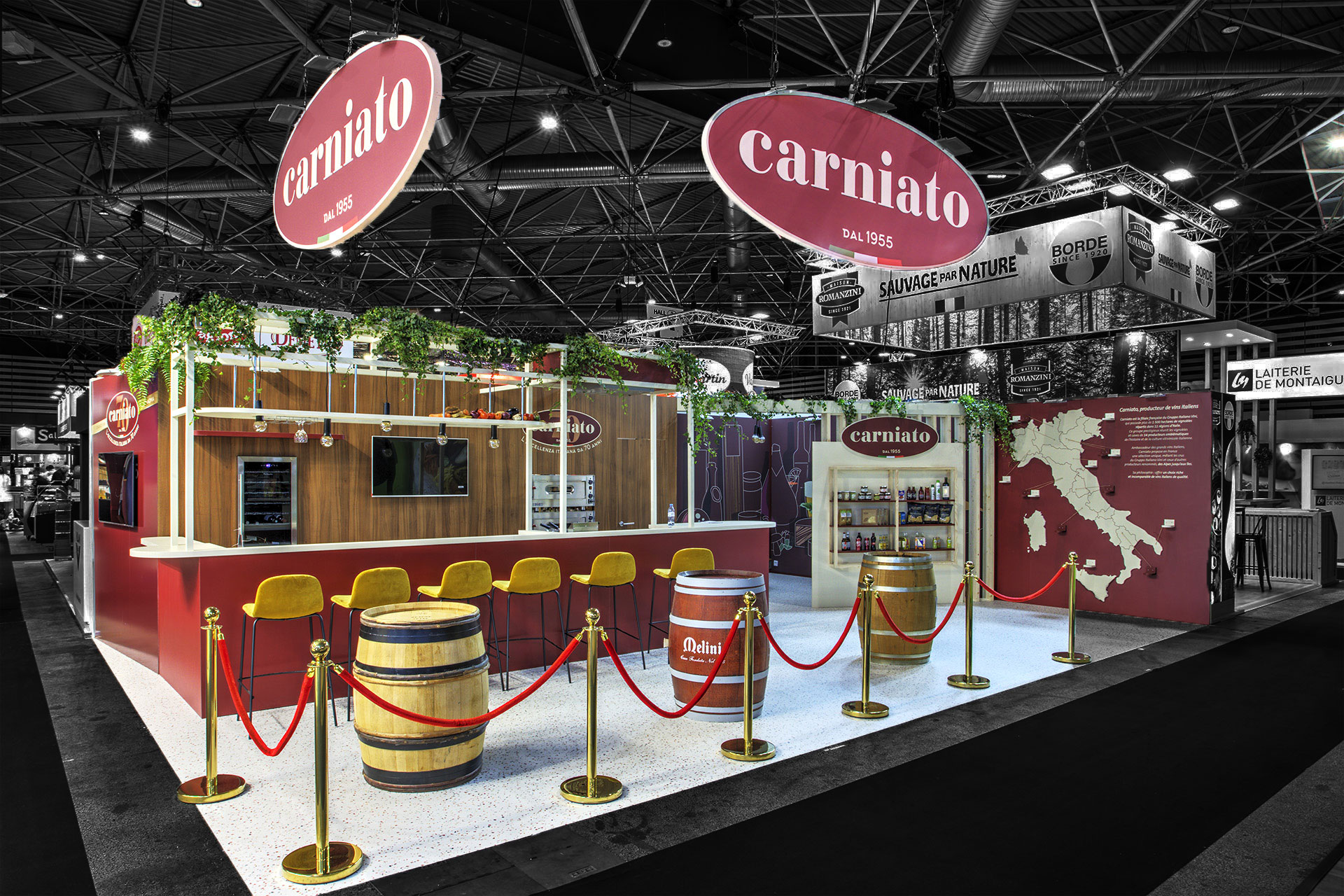 View of Carniato's custom-made stand at Sirha 2025