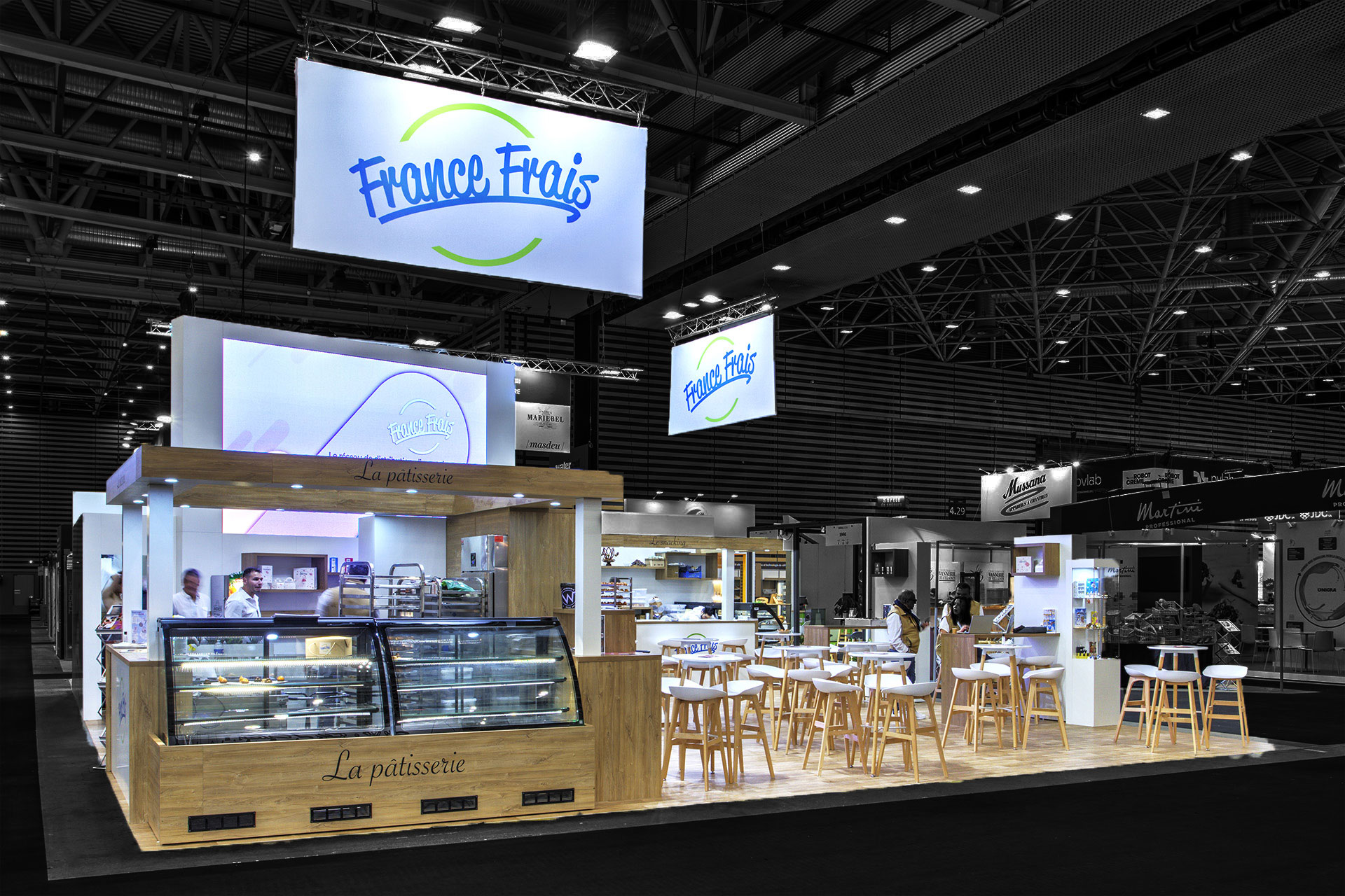 View of the made-to-measure france frais stand at Sirha 2025