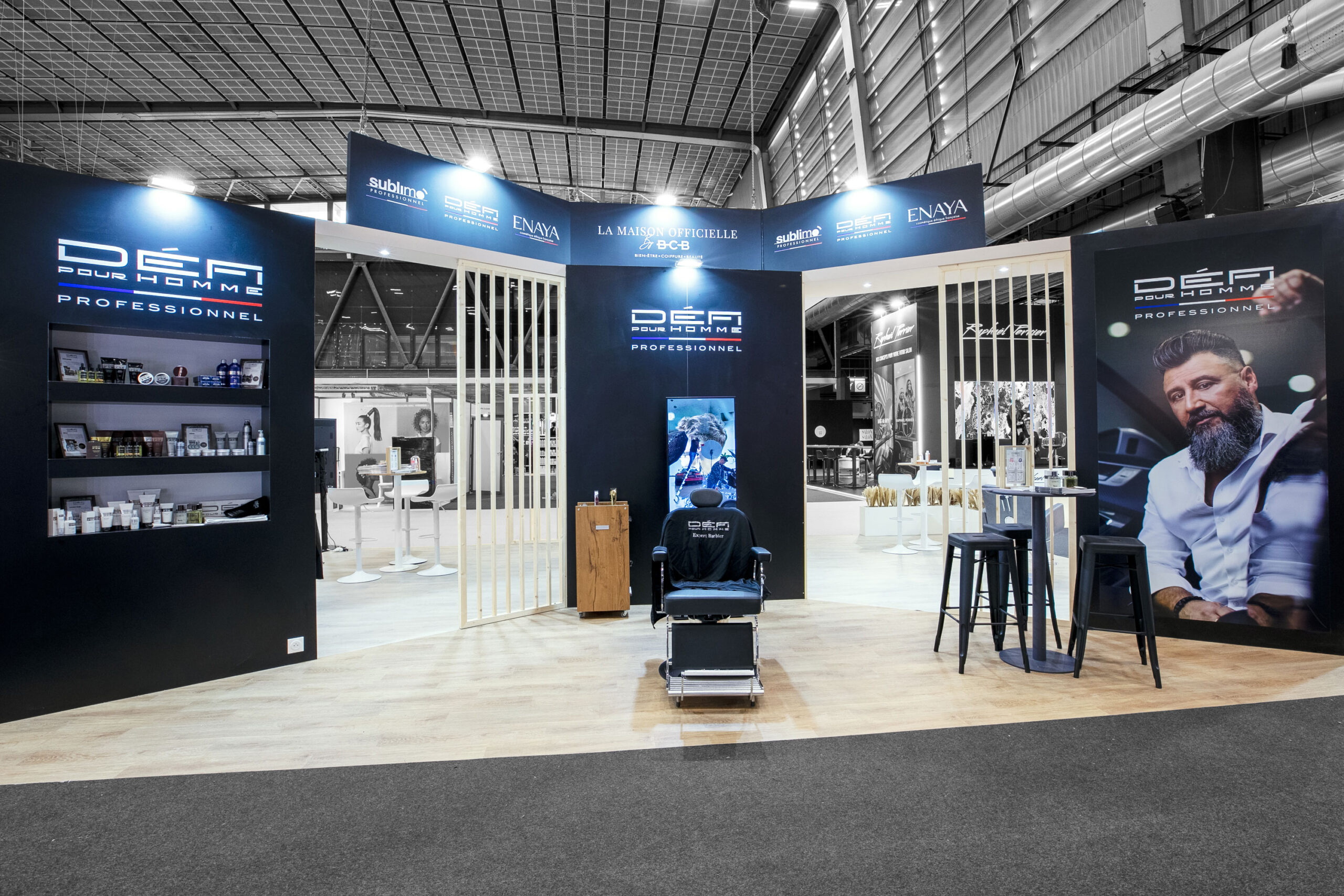 Vue d'ensemble du stand sur-mesure Activa au salon MCB 2024.